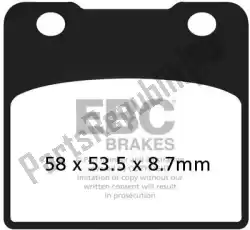 Qui puoi ordinare pastiglie freno fa 103v pastiglie freno semi sinterizzate da EBC , con numero parte EBCFA103V: