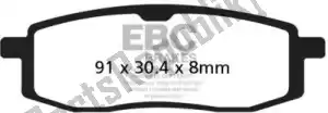EBC EBCFA105TT brake pad fa105tt organic brake pads - Bottom side