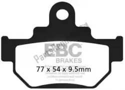 Here you can order the brake pad fa106/2tt organic brake pads from EBC, with part number EBCFA1062TT: