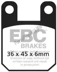 Here you can order the brake pad fa115tt organic brake pads from EBC, with part number EBCFA115TT: