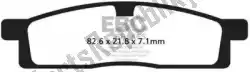 Here you can order the brake pad fa119tt organic brake pads from EBC, with part number EBCFA119TT: