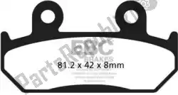 Here you can order the brake pad fa121 organic brake pads from EBC, with part number EBCFA121: