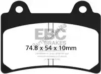 EBCFA123HH, EBC, Remblok fa123hh hh sintered sportbike brake pads    , Nieuw