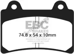 Here you can order the brake pad fa 123v semi sintered brake pads from EBC, with part number EBCFA123V: