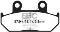 EBCFA1242V, EBC, Brake pad fa 124/2v semi sintered brake pads    , New