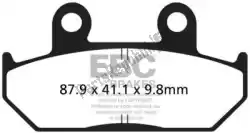 remblok fa 124/2v semi sintered brake pads van EBC, met onderdeel nummer EBCFA1242V, bestel je hier online: