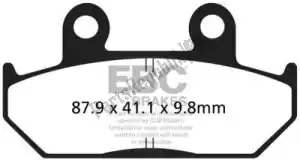 EBC EBCFA1242HH brake pad fa124/2hh hh sintered sportbike brake pads - Bottom side