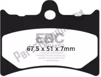 EBCFA126HH, EBC, Plaquette de frein fa126hh hh plaquettes de frein sportbike frittées    , Nouveau