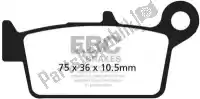EBCFA131TT, EBC, Brake pad fa131tt organic brake pads    , New
