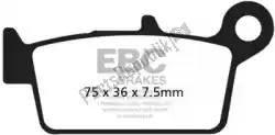 Here you can order the brake pad sfa131/2hh hh sintered scooter brake pads from EBC, with part number EBCSFA1312HH: