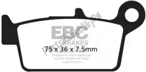 EBC EBCSFA1312HH brake pad sfa131/2hh hh sintered scooter brake pads - Bottom side