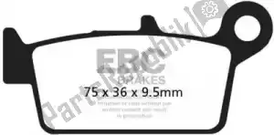 EBC EBCSFA1313HH brake pad sfa131/3hh hh sintered scooter brake pads - Bottom side