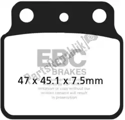 Here you can order the brake pad fa137r sintered r brake pads from EBC, with part number EBCFA137R: