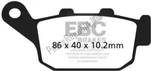 EBC EBCFA140 remblok fa140 organic brake pads - Onderkant