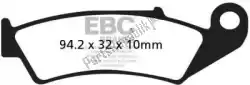 remblok fa143 organic brake pads van EBC, met onderdeel nummer EBCFA143, bestel je hier online: