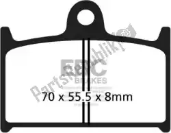 Qui puoi ordinare pastiglie freno fa145 pastiglie freno organiche da EBC , con numero parte EBCFA145: