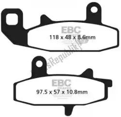 remblok fa147 organic brake pads van EBC, met onderdeel nummer EBCFA147, bestel je hier online: