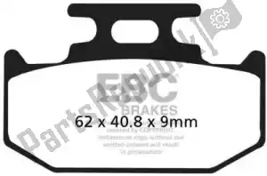 EBC EBCFA152R pastilha de freio fa152r pastilhas de freio sinterizadas - Lado inferior