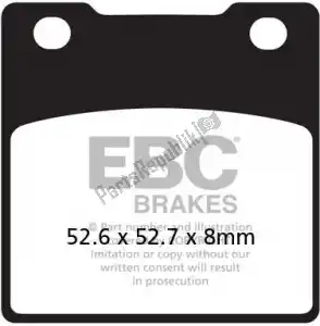 EBC EBCFA161 remblok fa161 organic brake pads - Onderkant