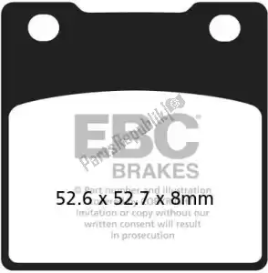 EBC EBCFA161HH brake pad fa161hh hh sintered sportbike brake pads - Bottom side