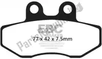 EBCFA167, EBC, Remblok fa167 organic brake pads    , Nieuw