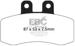 remblok fa177 organic brake pads van EBC, met onderdeel nummer EBCFA177, bestel je hier online: