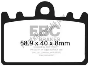 EBC EBCFA180HH brake pad fa180hh hh sintered sportbike brake pads - Bottom side