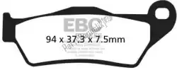 Here you can order the brake pad fa 181v semi sintered brake pads from EBC, with part number EBCFA181V: