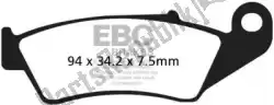 remblok fa185r sintered r brake pads van EBC, met onderdeel nummer EBCFA185R, bestel je hier online: