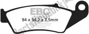 EBC EBCFA185R remblok fa185r sintered r brake pads - Onderkant