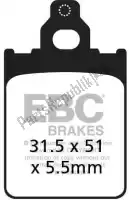 EBCSFA186, EBC, Brake pad sfa186 organic scooter brake pads    , New