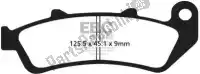 EBCFA189HH, EBC, Brake pad fa189hh hh sintered sportbike brake pads    , New