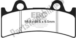 Here you can order the brake pad fa190 organic brake pads from EBC, with part number EBCFA190: