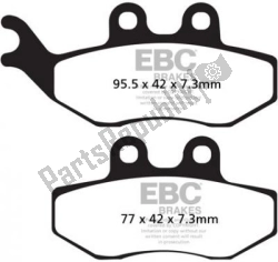 EBC EBCFA194, Brake pad fa194 organic brake pads, OEM: EBC EBCFA194