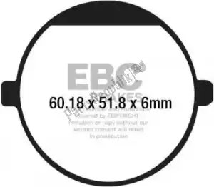 EBC EBCFA198 brake pad fa198 organic brake pads - Bottom side