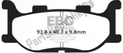 remblok fa199 organic brake pads van EBC, met onderdeel nummer EBCFA199, bestel je hier online: