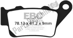 remblok fa208tt organic brake pads van EBC, met onderdeel nummer EBCFA208TT, bestel je hier online: