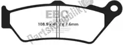 Here you can order the brake pad sfa209/2 organic scooter brake pads from EBC, with part number EBCSFA2092: