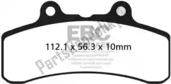 Here you can order the brake pad fa210 organic brake pads from EBC, with part number EBCFA210: