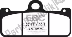 EBC EBCGPFA218HH brake pad gpfa218hh gp race sintered brake pads - Bottom side