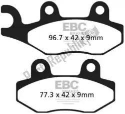 Here you can order the brake pad sfa228hh hh sintered scooter brake pads from EBC, with part number EBCSFA228HH: