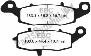 EBC EBCFA231HH brake pad fa231hh hh sintered sportbike brake pads - Bottom side