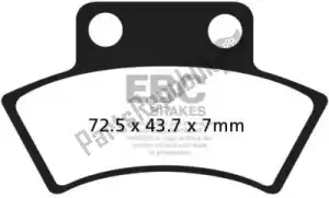 EBC EBCFA232TT brake pad fa232tt organic brake pads - Bottom side