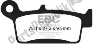 EBC EBCSFA233 brake pad sfa233 organic scooter brake pads - Bottom side