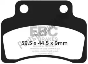 EBC EBCSFAC235 brake pad sfac235 carbon scooter brake pads - Bottom side