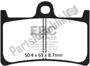 EBC EBCFA252 remblok fa252 organic brake pads - Onderkant