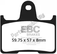 EBCFA254V, EBC, Brake pad fa 254v semi sintered brake pads    , New