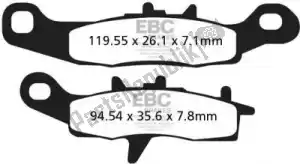 EBC EBCFA258TT pastiglie freno fa258tt pastiglie freno organiche - Il fondo