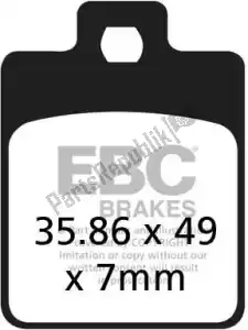 EBC EBCSFAC260 klocki hamulcowe sfac260 carbon klocki hamulcowe do skuterów - Dół