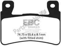 EBCFA265HH, EBC, Brake pad fa265hh hh sintered sportbike brake pads    , New